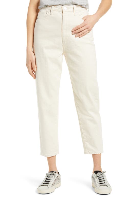 Shop Ag Renn High Waist Crop Straight Leg Jeans In Ecru Dunes