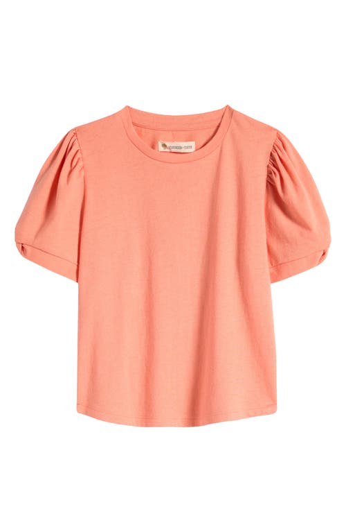 Shop Tucker + Tate Kids' Daily Puff Sleeve T-shirt In Coral Dahlia