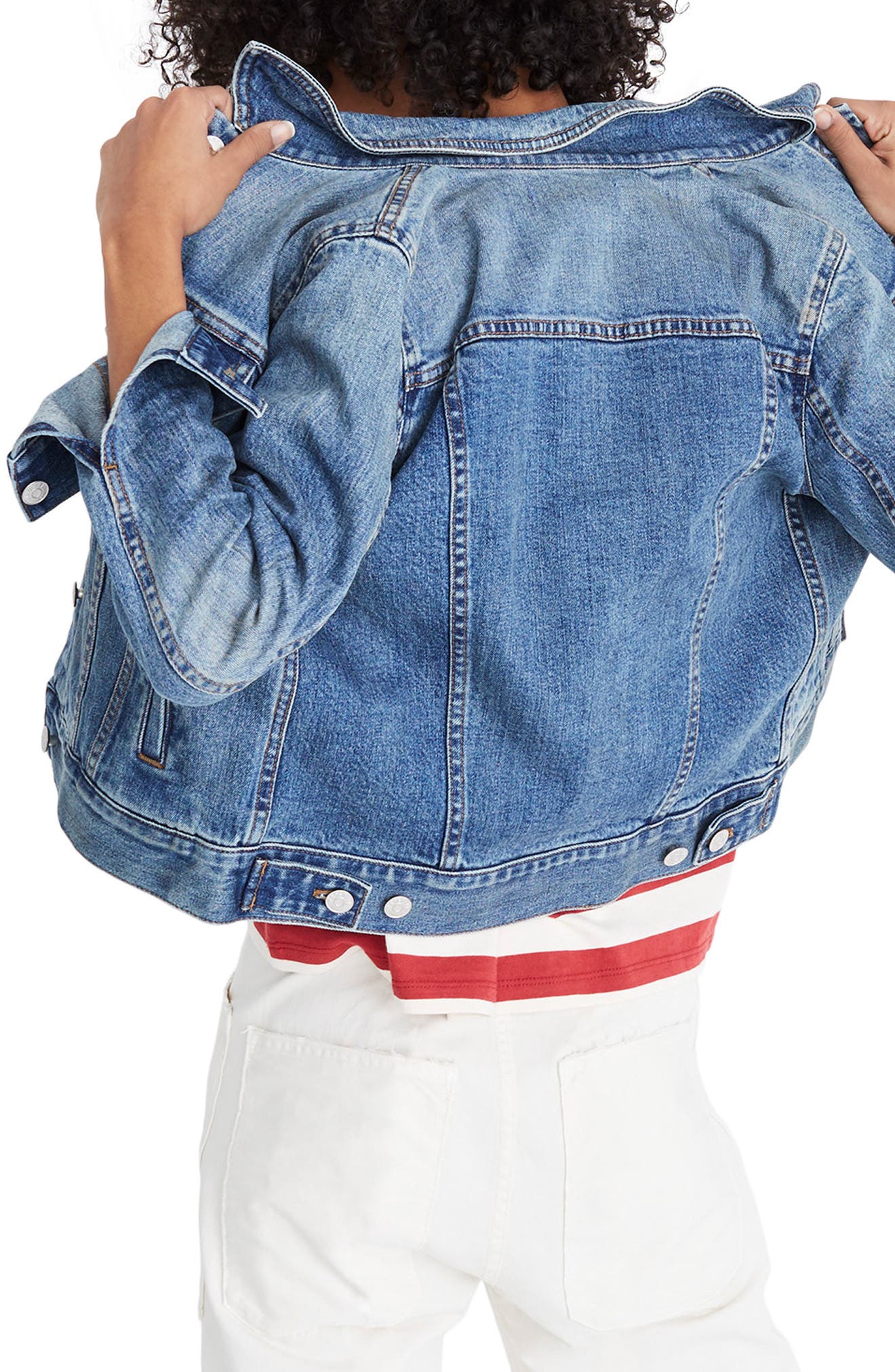 madewell shrunken jean jacket