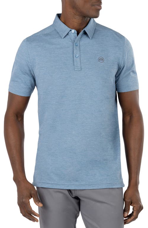 Travismathew Heating Up Polo In Heather Copen Blue