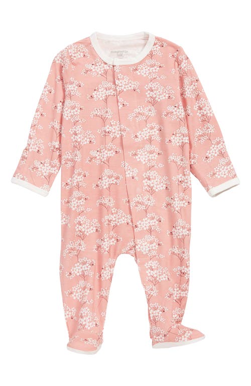 Magnetic Me Cherry Blossom Footie Pink at Nordstrom,