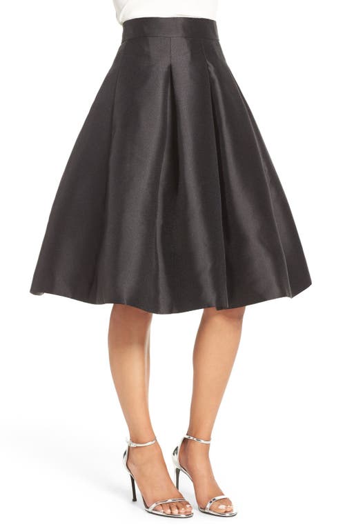 Eliza J Release Pleat Full Skirt In Black