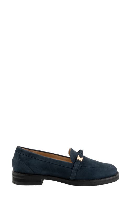 Shop Trotters Femi Loafer In Navy Suede