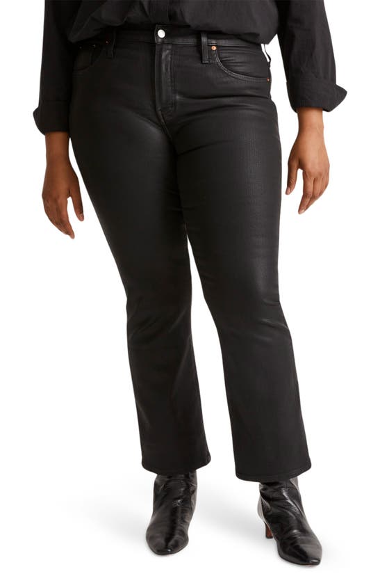 MADEWELL MADEWELL KICK OUT COATED CROP JEANS 