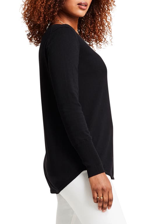 Nic + Zoe Vital V-neck Pullover In Black Onyx