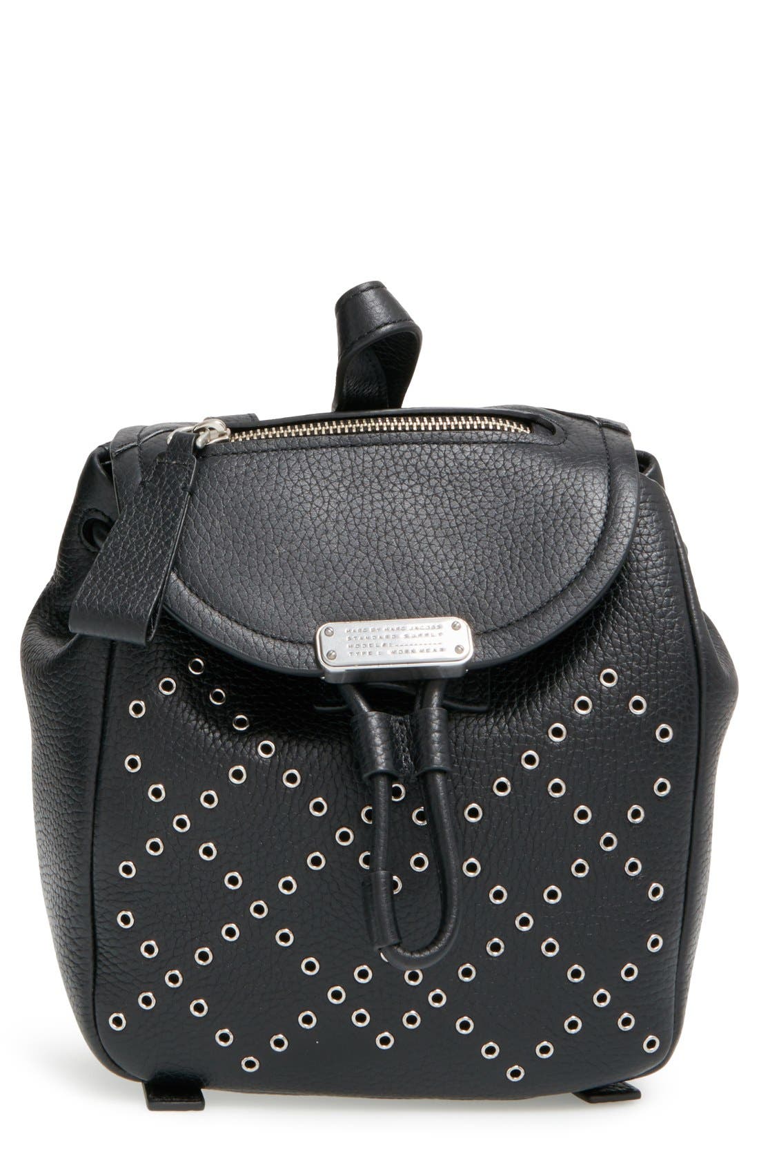 MARC BY MARC JACOBS 'Mini Luna' Grommet Studded Leather Backpack