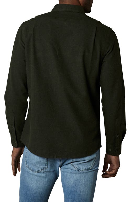 The Normal Brand Fairbanks Brushed Cotton Chamois Button-up Shirt In Alpine