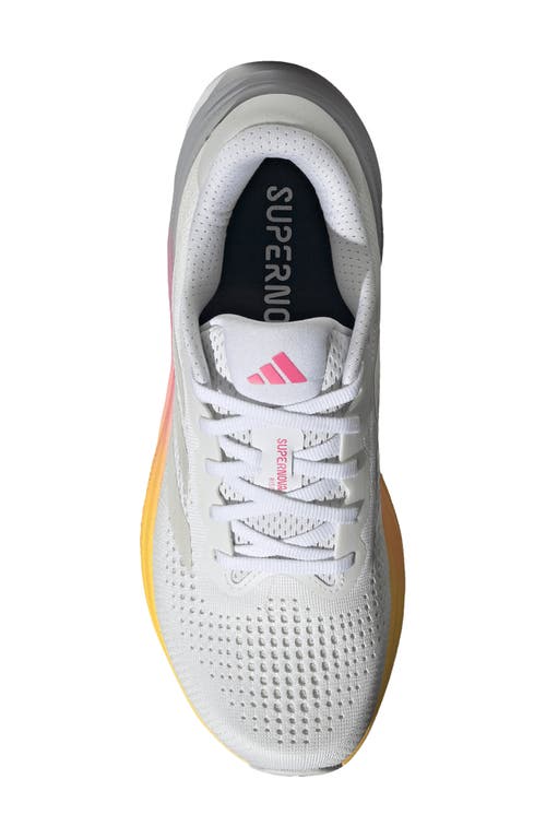 Shop Adidas Originals Adidas Supernova Rise Running Shoe In White/crystal White/pink