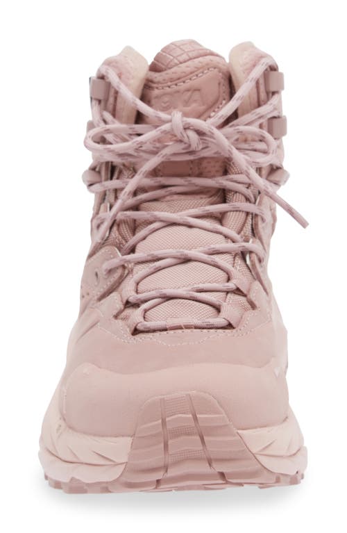 Hoka Kaha 2 Gtx Waterproof Hiking Boot In Pale Mauve/peach Whip