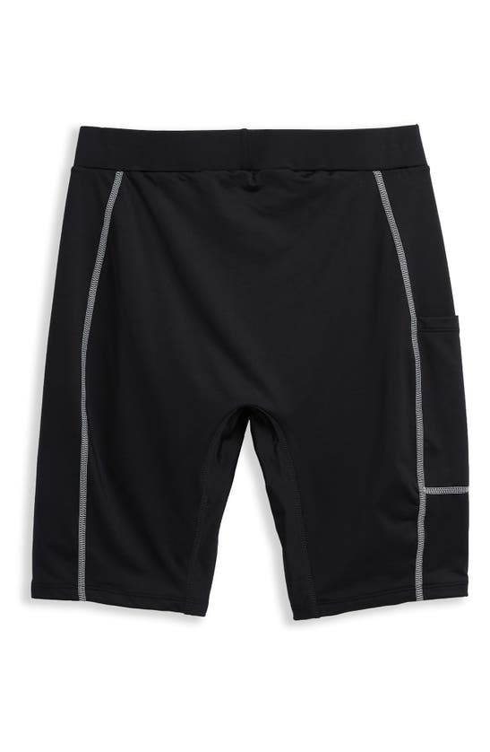 Shop Tomboyx Pocket Swim Shorts In Black Novelty