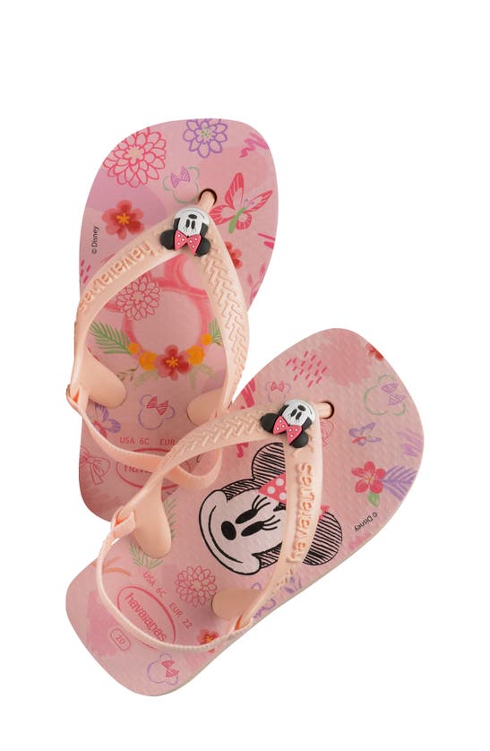 Shop Havaianas Baby Disney Classics Flip Flop In Ballet Rose/ Rose