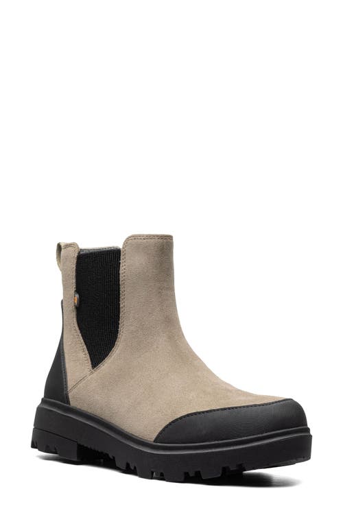 Bogs Holly Waterproof Chelsea Boot in Taupe