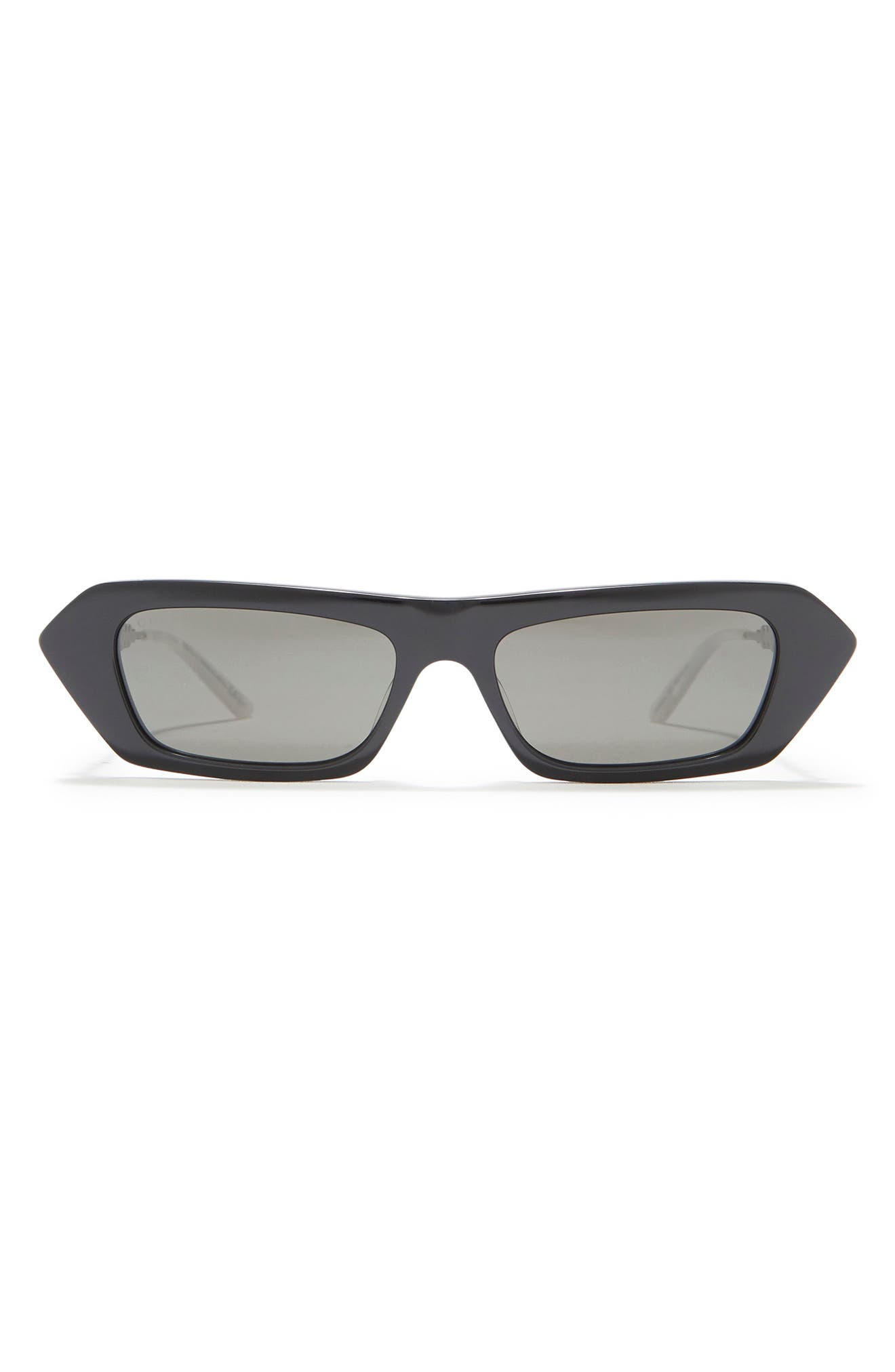 Gucci 56mm Rectangle Sunglasses In Black Modesens 