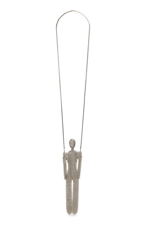 Grace Ling Human Stainless Steel Mesh Bag In Silver