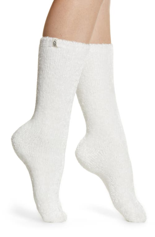 UGG(R) Leda Cozy Socks in White