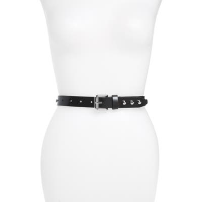 Rebecca Minkoff Studded Leather Belt, Black