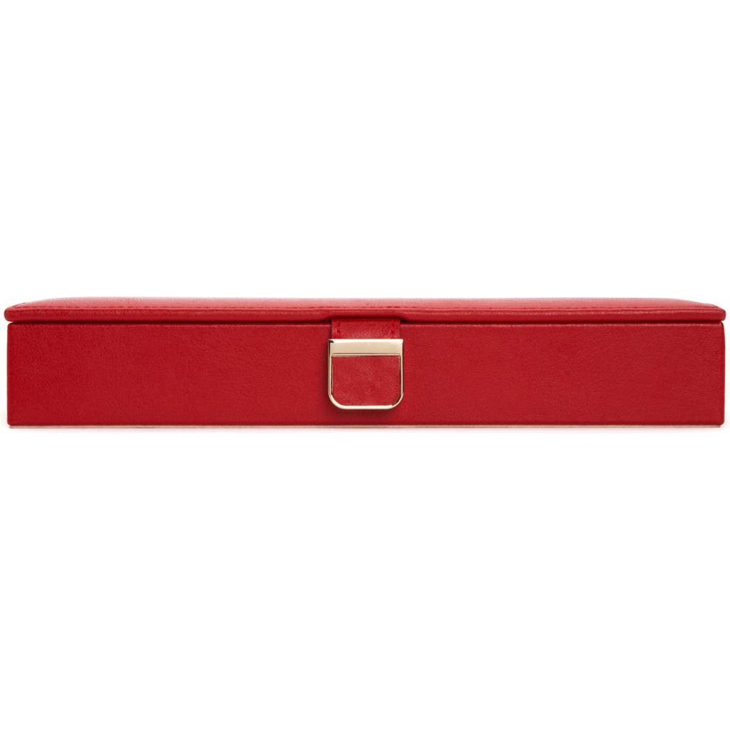 Wolf Palermo Safe Deposit Jewelry Box In Red