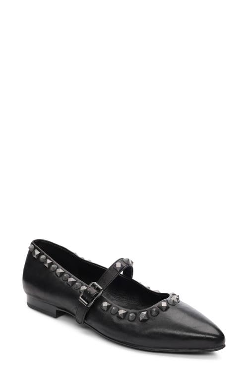 Shop Ash Beatnik Studded Mary Jane Flat In Black