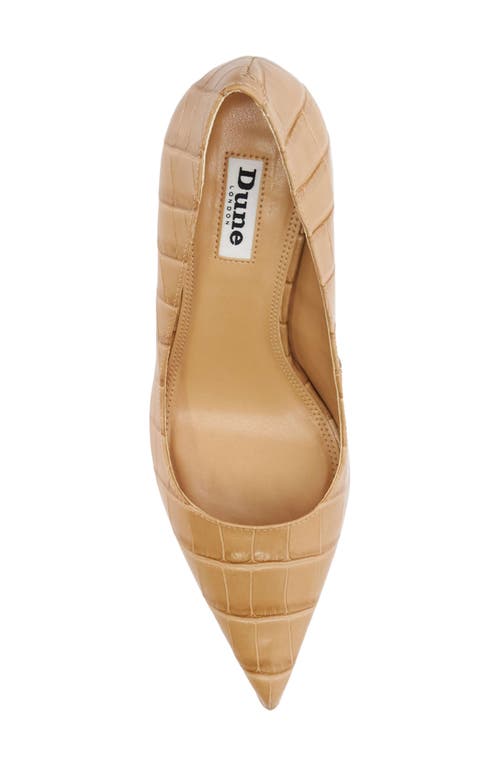 Shop Dune London Bold Pointed Toe Pump In Caramel