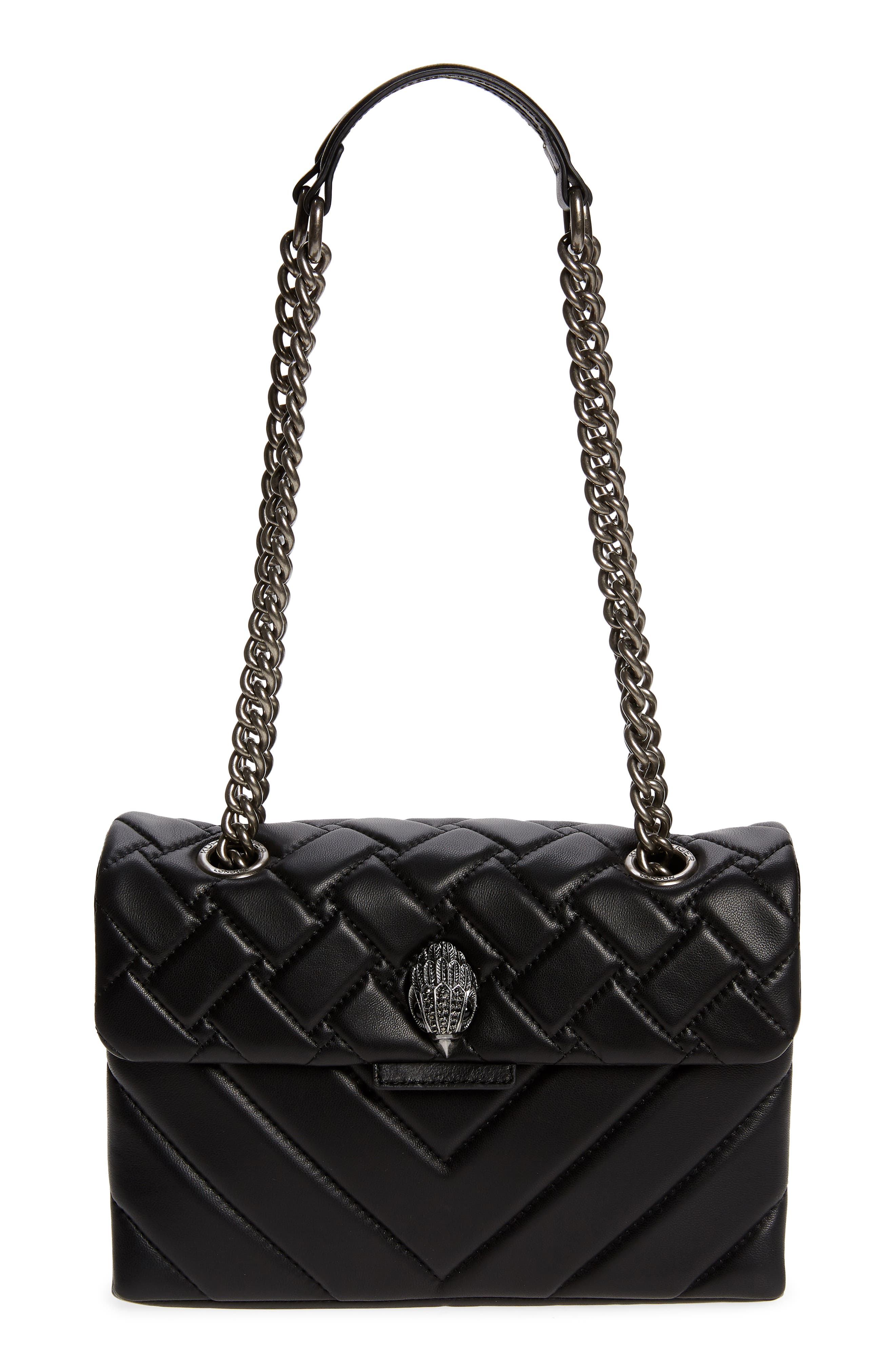 kensington quilted leather shoulder bag