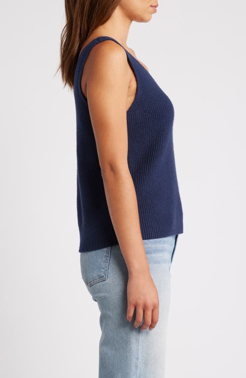 Shop Caslonr Caslon(r) Sweater Tank In Navy Blazer