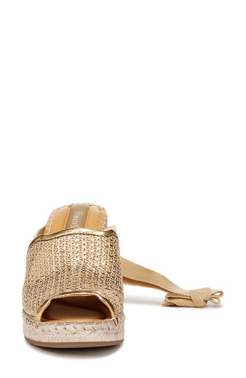 Shop Sarto By Franco Sarto Sierra Platform Wedge Espadrille In Gold