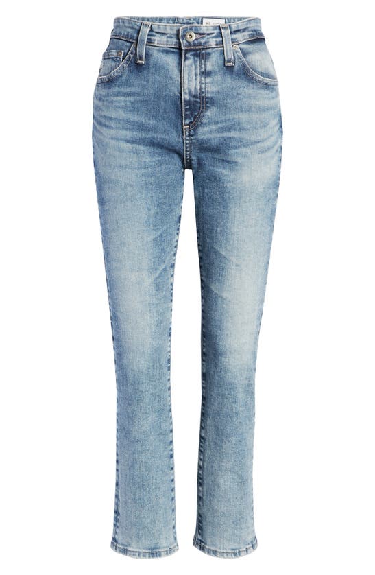 Shop Ag Mari High Waist Ankle Slim Straight Leg Jeans In Sunset Trail