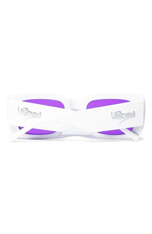 Wisdom Frame 1 52mm Square Sunglasses In White