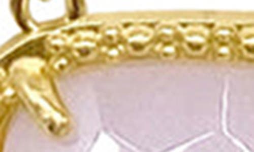 Adornia Fine 14k Yellow Gold Plated Sterling Silver Birthstone Pendant Necklace In Gold - Opal - October