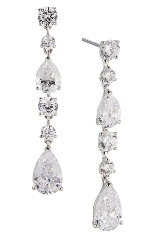 NADRI NADRI HALLE LINEAR DROP EARRINGS