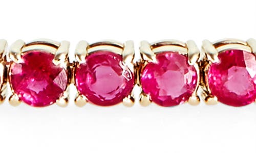 Valani Atelier Ruby Tennis Bracelet In Yellow Gold/ruby/diamond