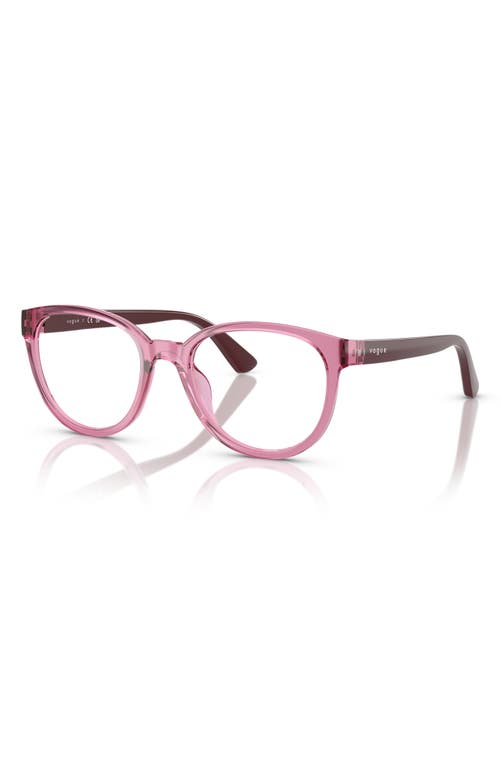 Vogue 47mm Pillow Optical Glasses In Rose