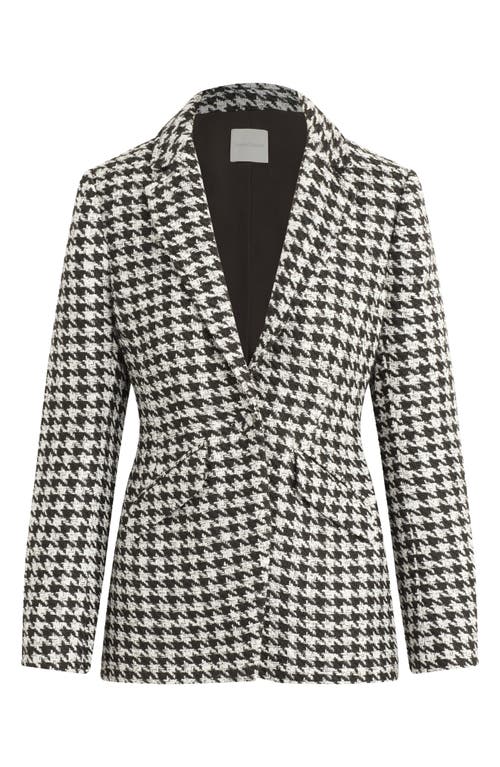 Shop Favorite Daughter The Favorite Houndstooth Blazer In Black/white Hounds