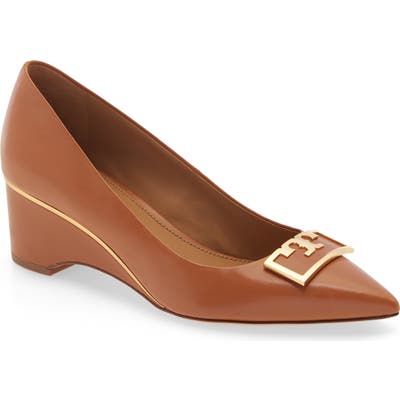 Tory Burch Gigi Wedge Pump, Brown
