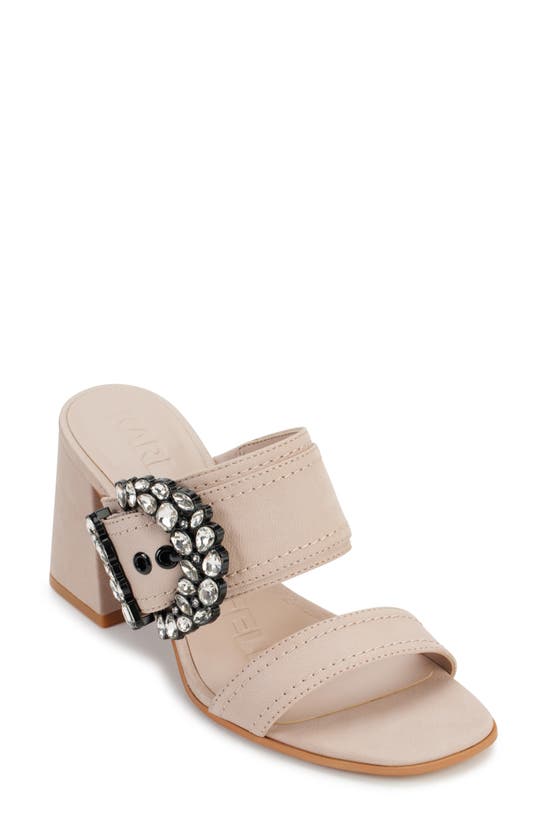 Shop Karl Lagerfeld Sylvie Sandal In Shell