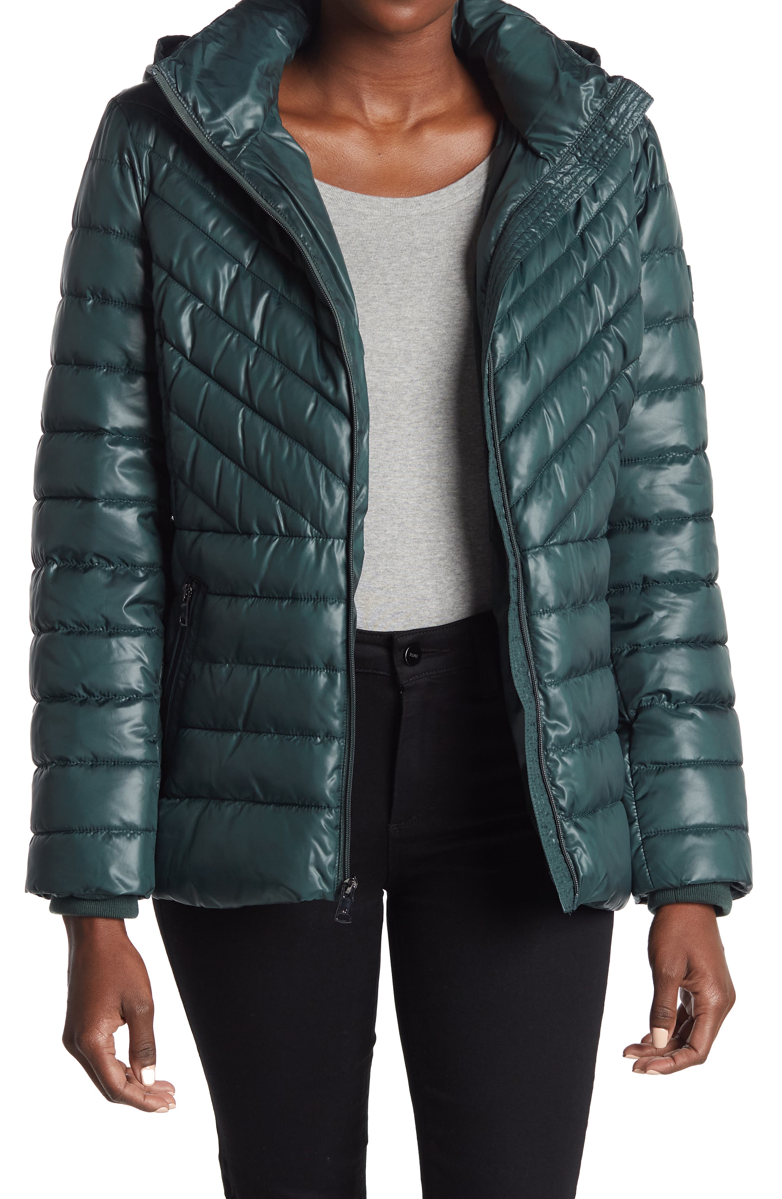 halogen puffer jacket