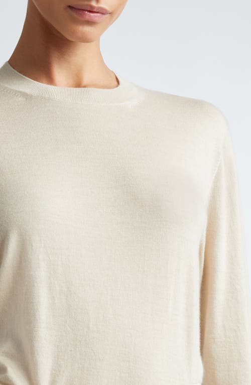 Max Mara Afelio Cashmere Crewneck Sweater In Beige