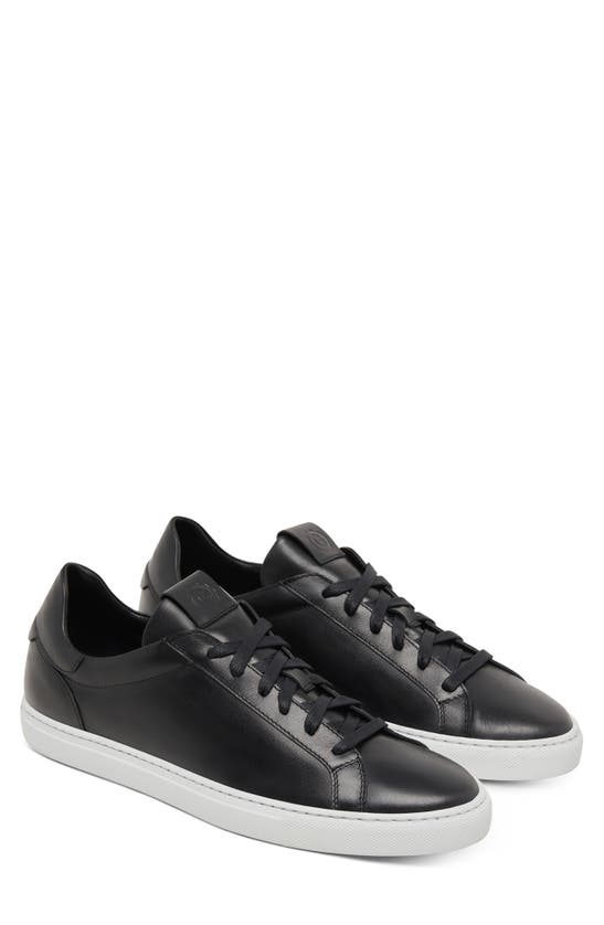 Greats Reign Low Top Sneaker In Nero Leather
