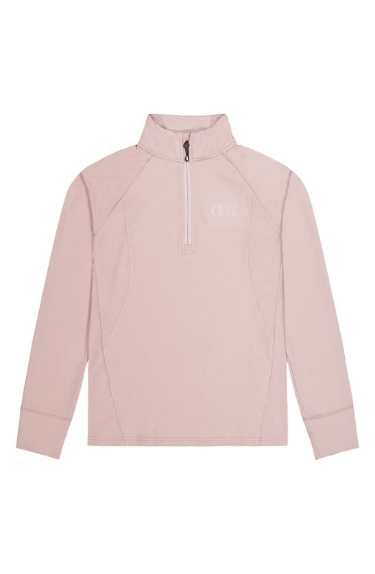 Picture Organic Clothing Windy Fleece Quarter Zip Sweatshirt In Shadow Gray