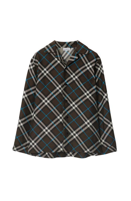 Burberry Vintage Check Silk Shirt In Snug