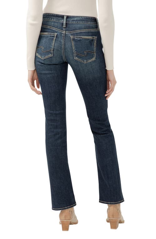 Shop Silver Jeans Co. Britt Curvy Fit Low Rise Slim Bootcut Jeans In Indigo