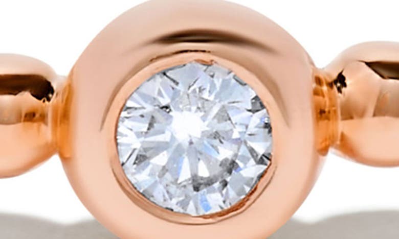 H.j. Namdar Diamond Bubble Stacking Ring In 14k Rose Gold
