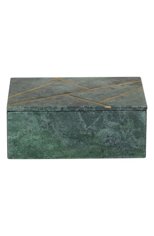 Shop Vivian Lune Home 3-piece Marble Box Set In Green