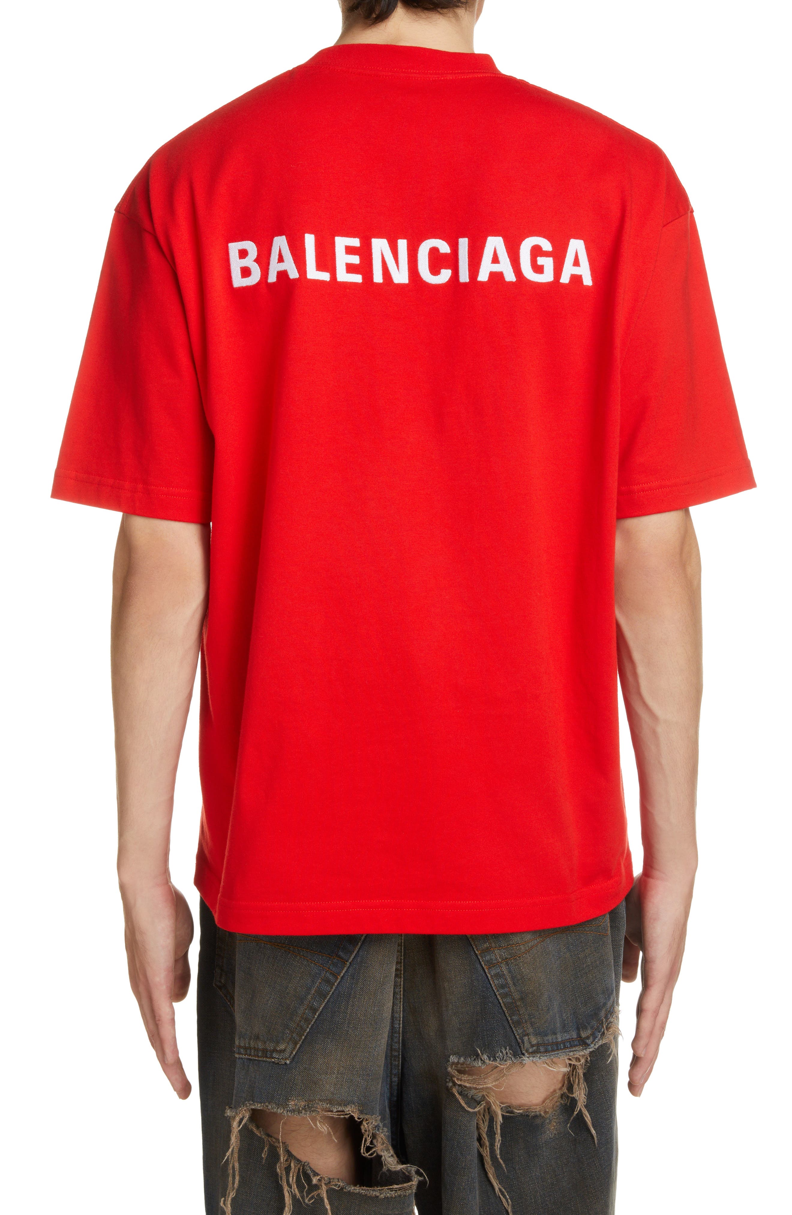 balenciaga red shirt