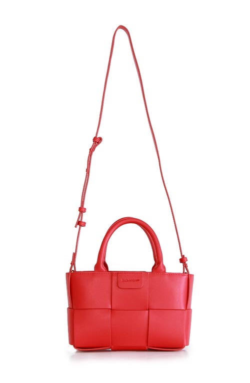 Shop Belle & Bloom Little Love Woven Crossbody Bag In Red