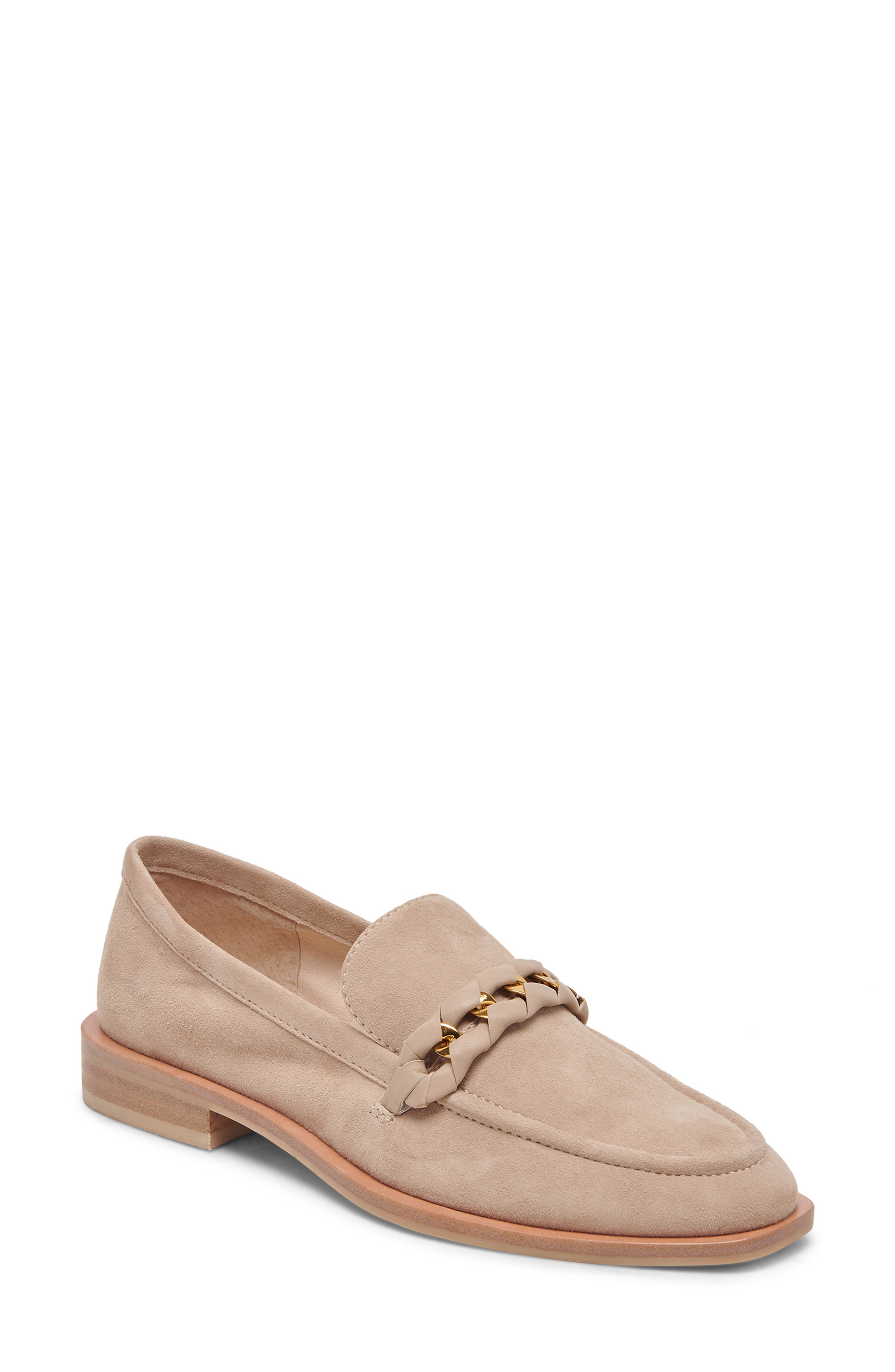 Dolce Vita Sallie Loafer in Taupe Suede