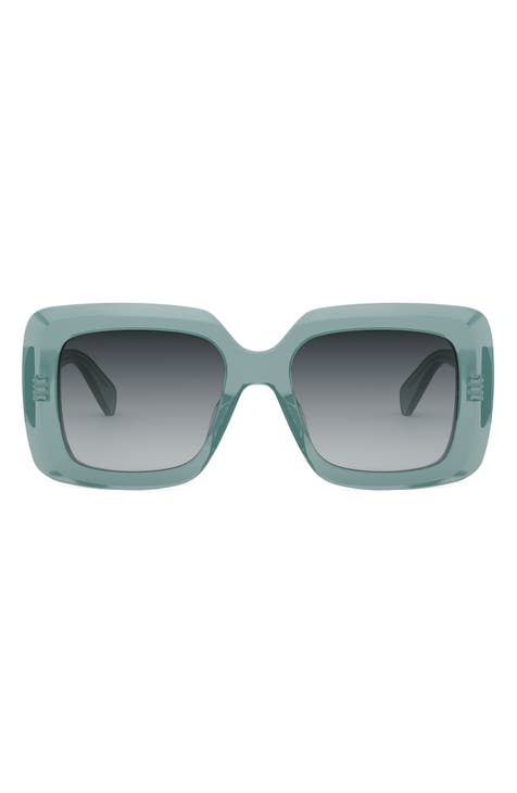 Bold 3 Dots 54mm Square Sunglasses