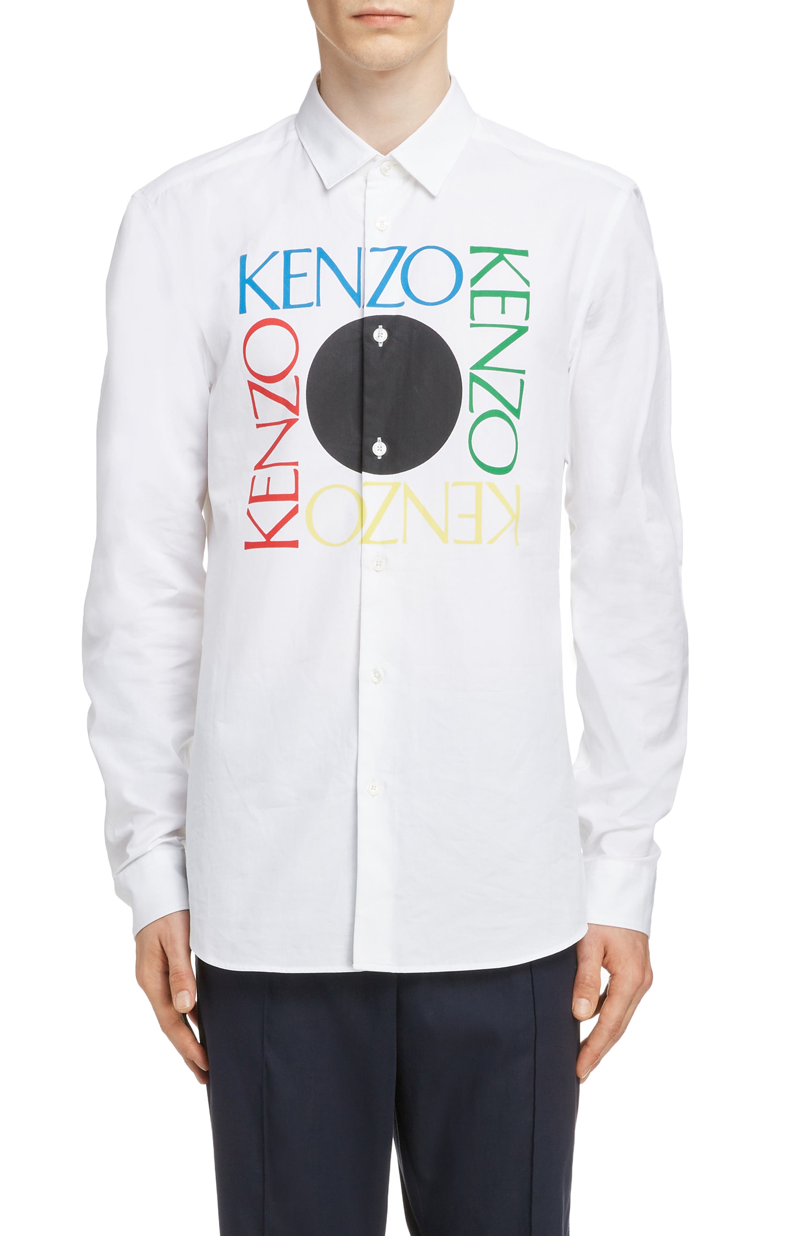 kenzo slim fit shirt