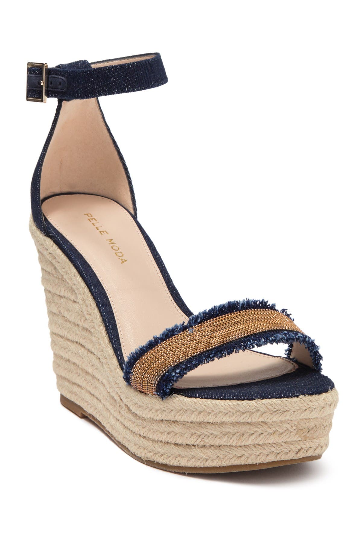 denim espadrille wedge sandals