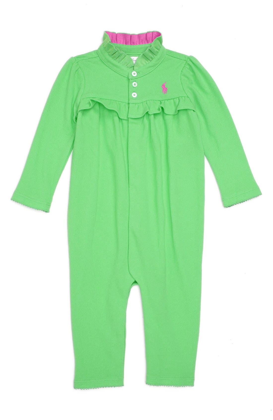 Ralph Lauren Mesh Romper (Baby Girls) Nordstrom